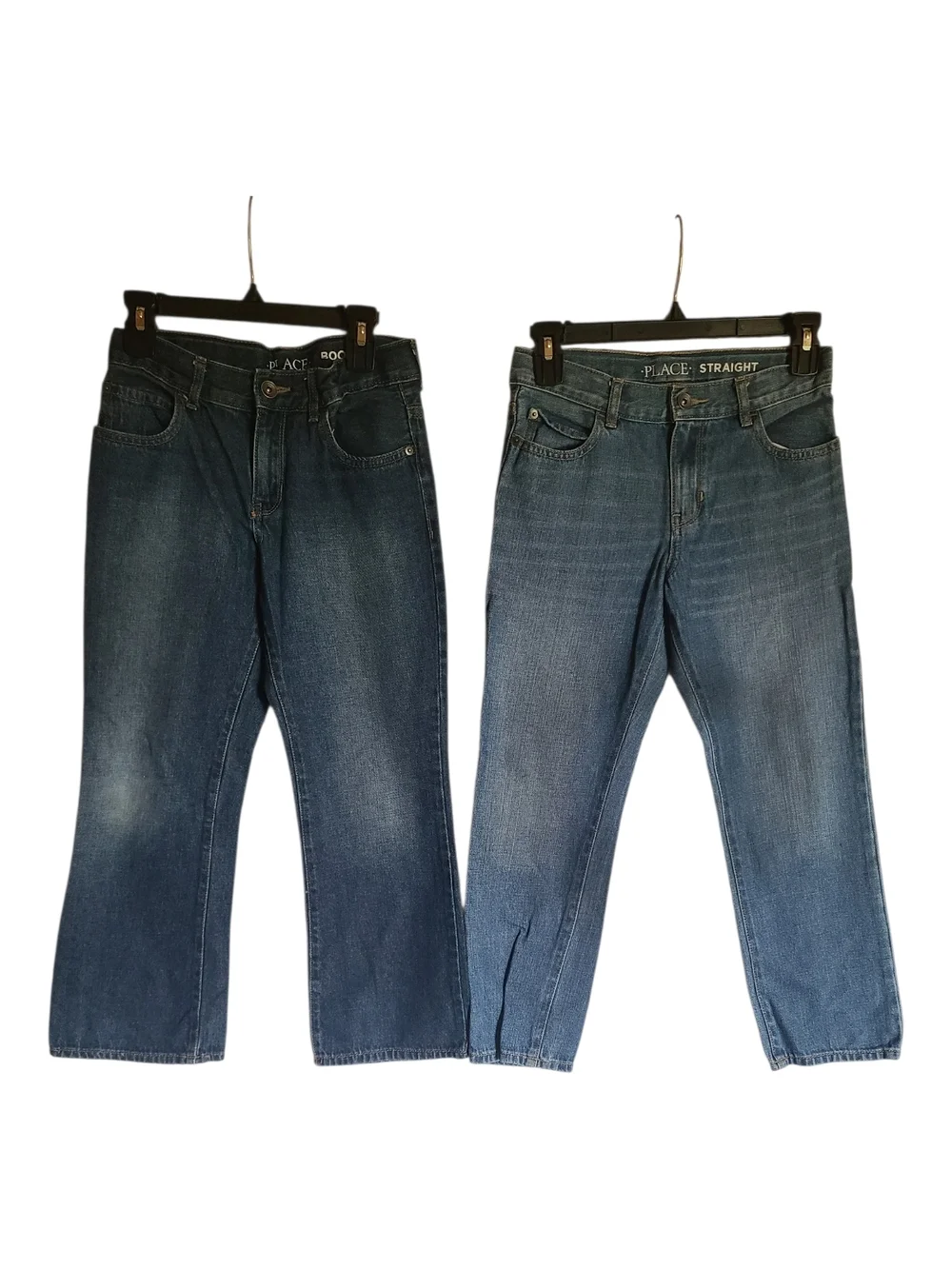 The Children's Place Boys 8H Jeans Bundle - Straight & Bootcut (Set of 2)